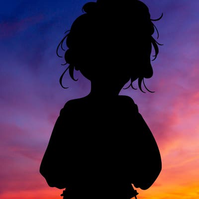 girl with a messy ponytail glasses a baggy crop top and jean shorts