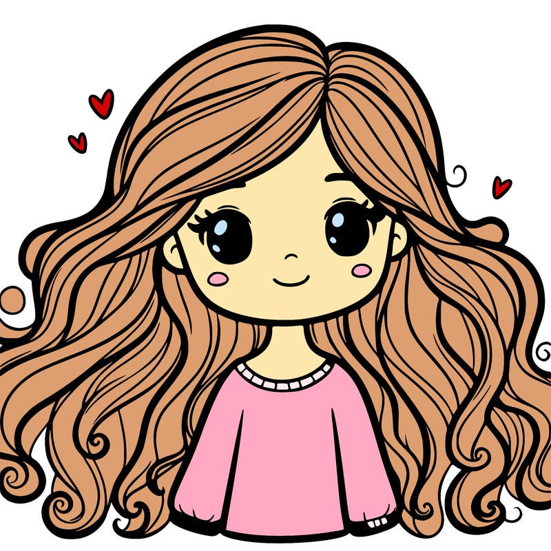 girl with hair