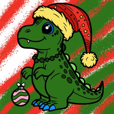 christmas dino