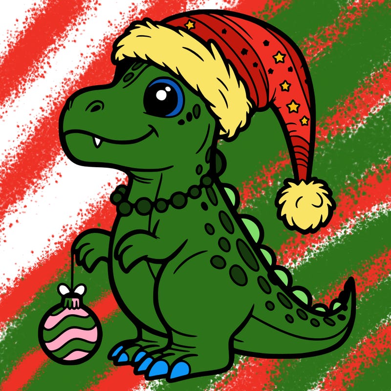 christmas dino