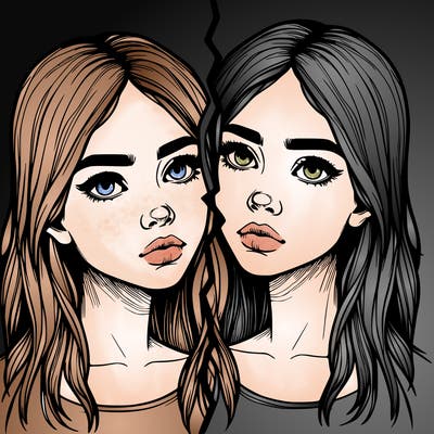 realistic girl split