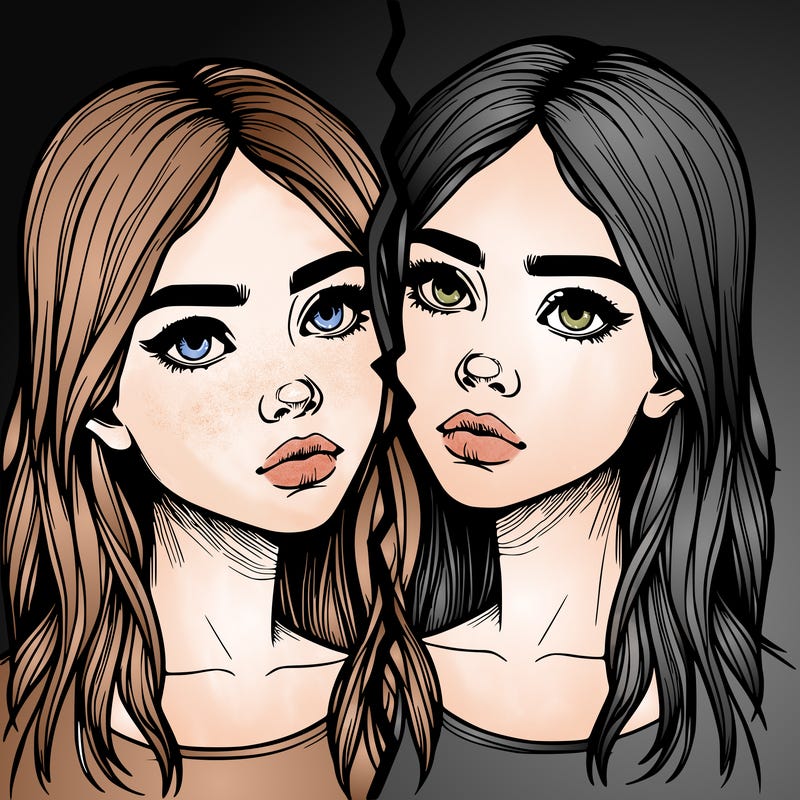 realistic girl split