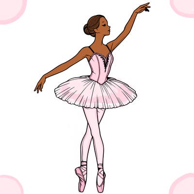 realistic ballerina