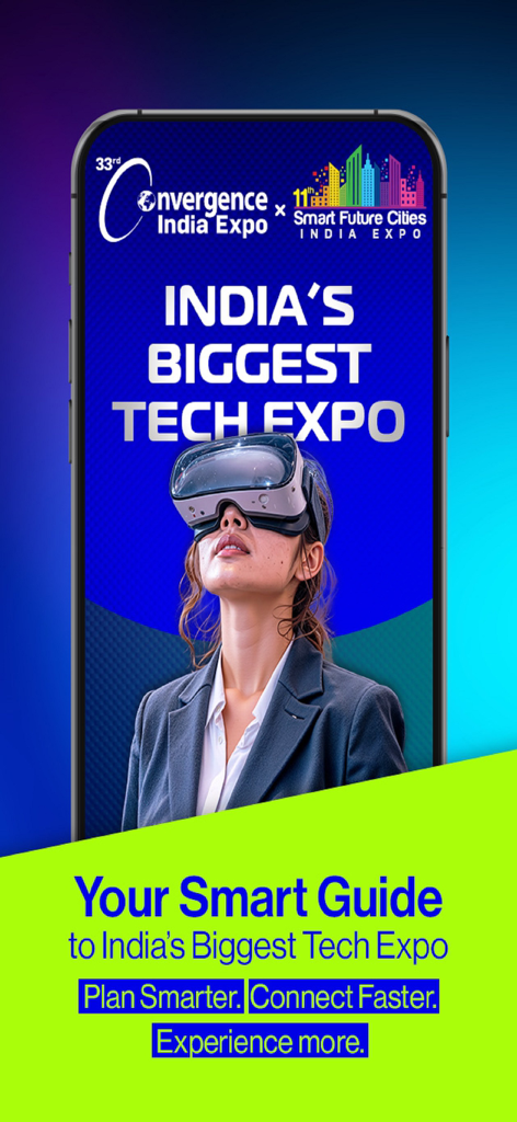 EI Expo - EI Expo mobile app home screen for Indias biggest tech and smart cities event