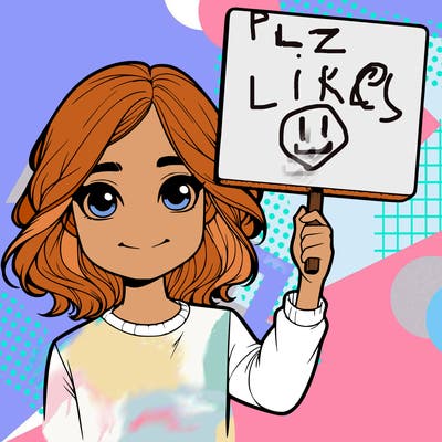 realistic girl holding up a sign