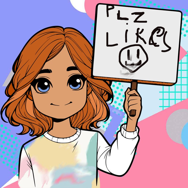 realistic girl holding up a sign