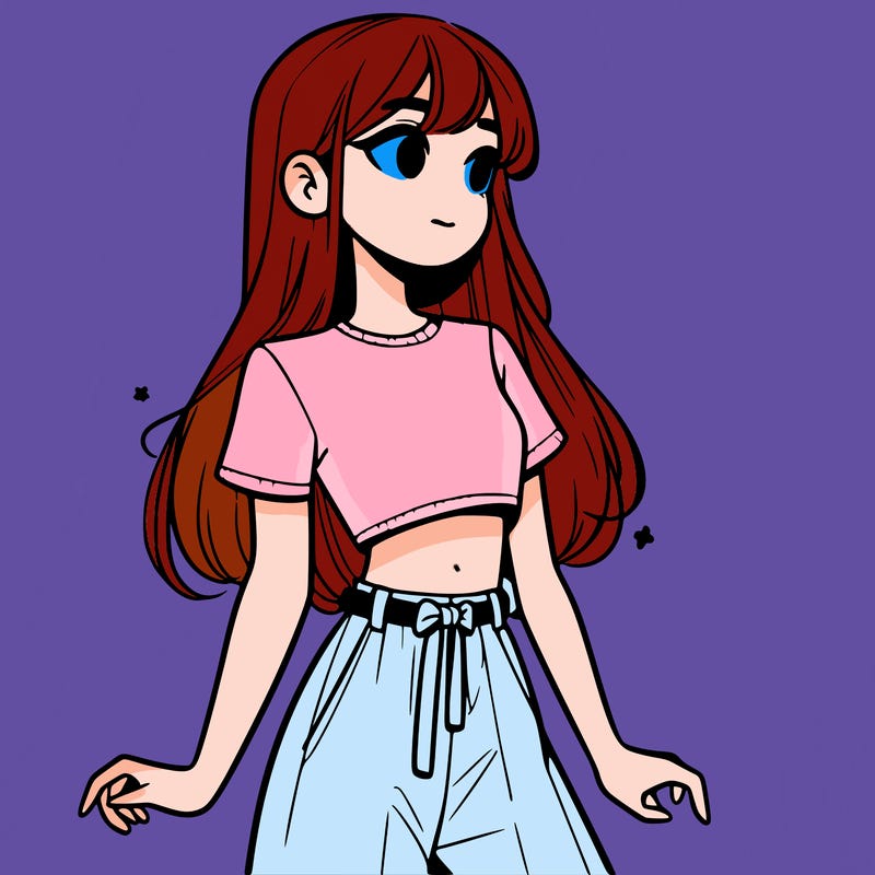 girl in a cute crop top