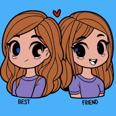 2 girl bff