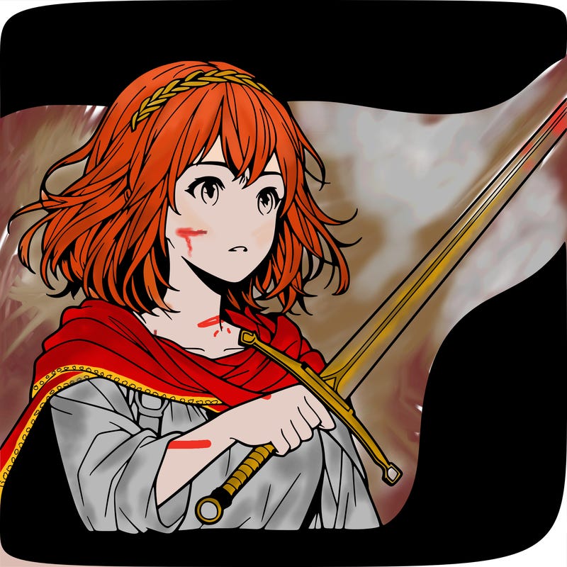 girl with a sword realistic