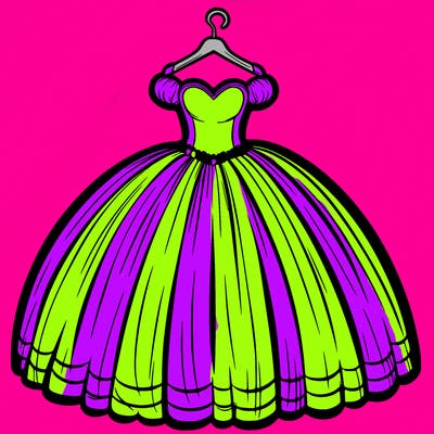 a huge ballgown