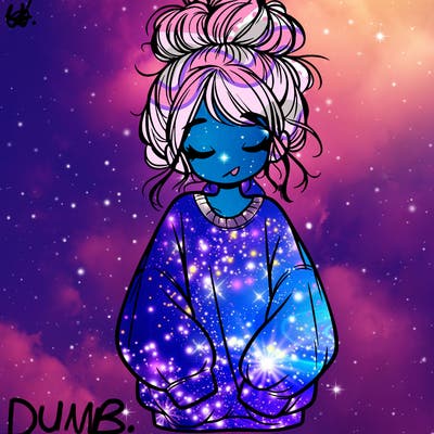 girl with baggy sweatshirt and messy bun