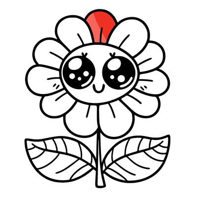 flower with eyes