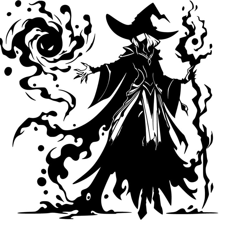 realistic dark sorceress fantasy chaos casting