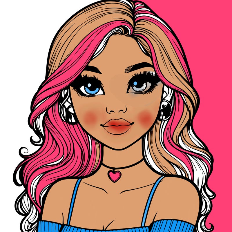 realistic pretty girl