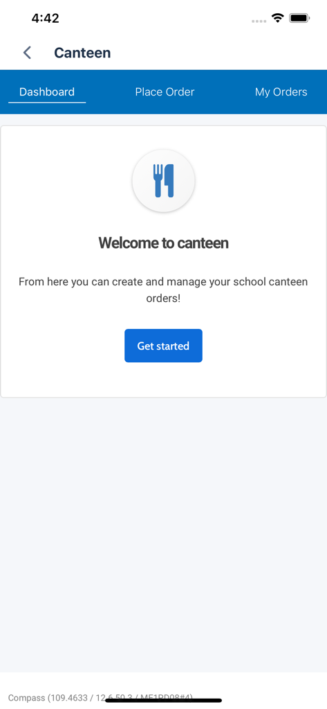 Compass School Manager - Compass School Manager app canteen dashboard for ordering and managing school meals
