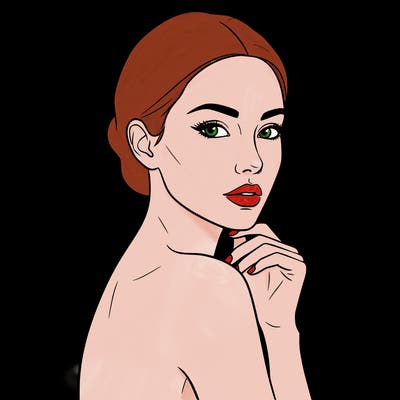 oustanding biologically perfect women posing  gorgeous  pose outlining face