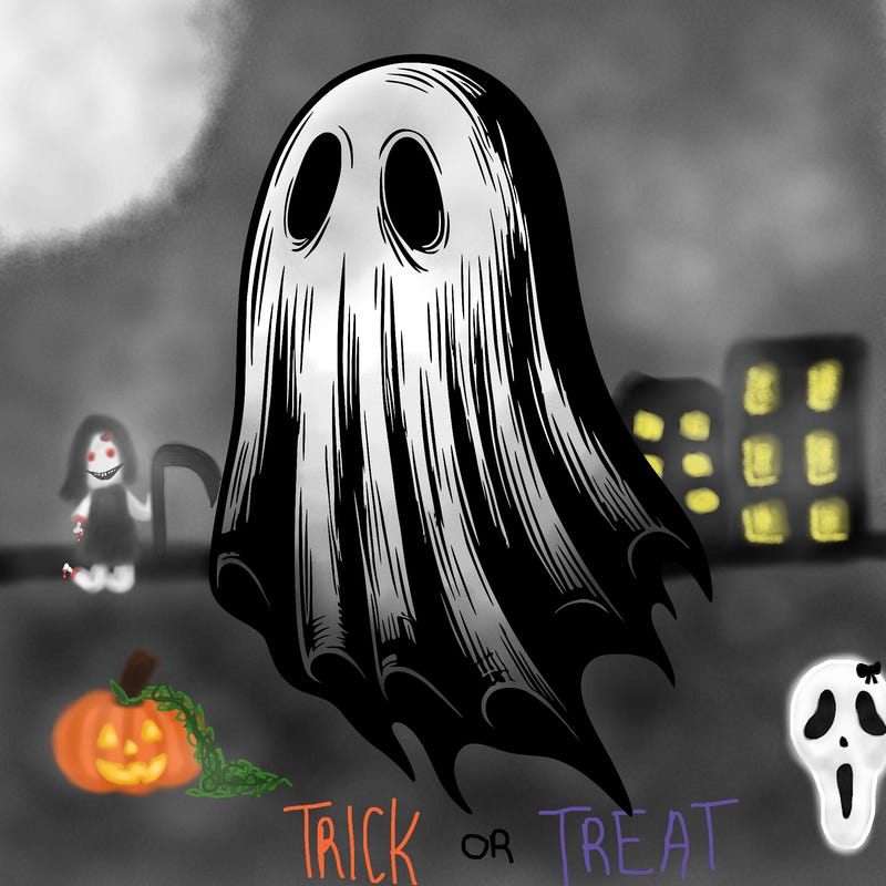 realistic creepy ghost