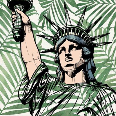 realistic statue of liberty