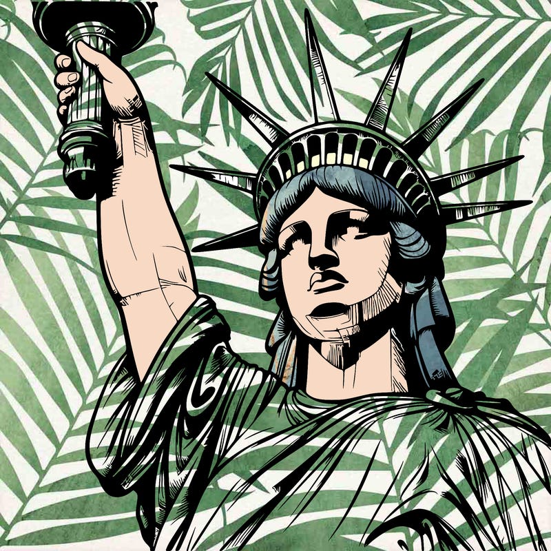 realistic statue of liberty