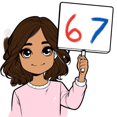 realistic girl holding up a sign