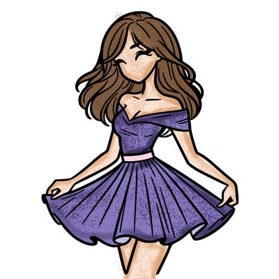 woman in skirt