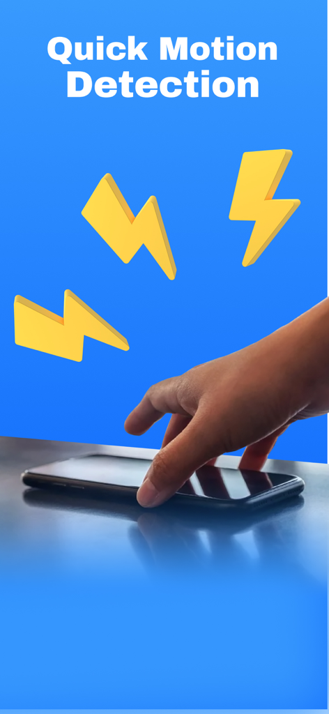 Don't Touch My Phone Guard - Une main atteignant un smartphone activant l'alarme de sécurité de détection de mouvement rapide