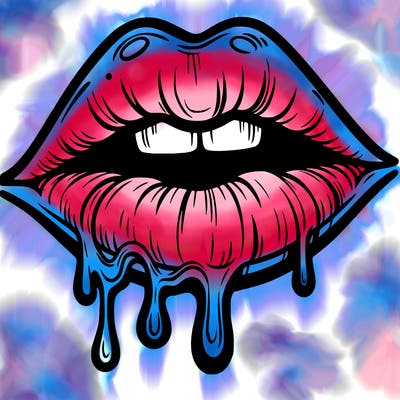 lips that look realistic and drip