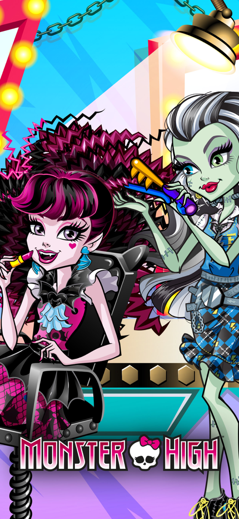 Monster High™ Beauty Salon - Draculaura und Frankie Stein im Monster High Beauty Salon Mobile Game