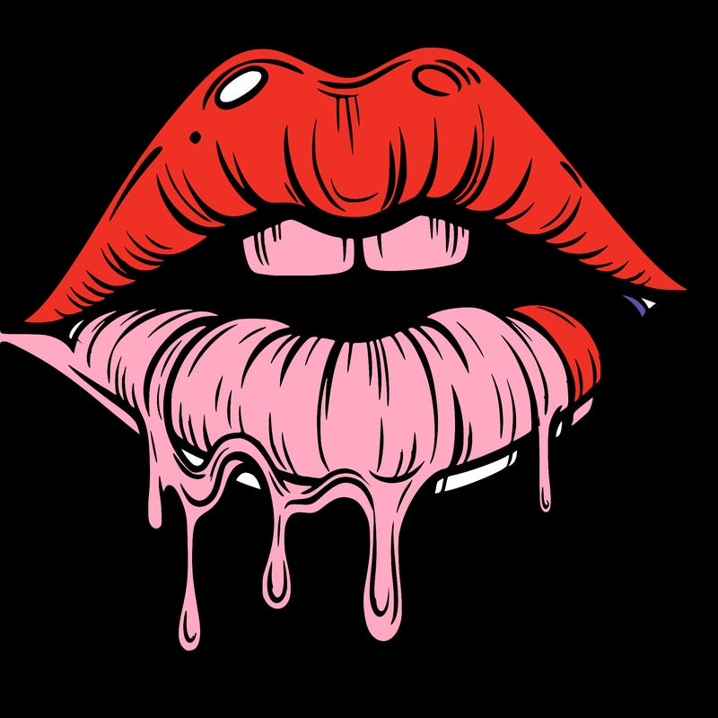 lips that look realistic and drip