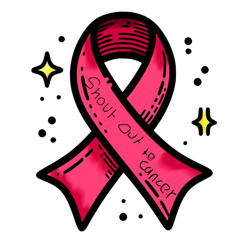 ribbon symbol of national breast cancer awareness month