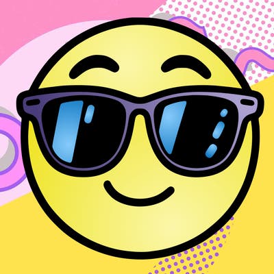 emoji with sunglasses
