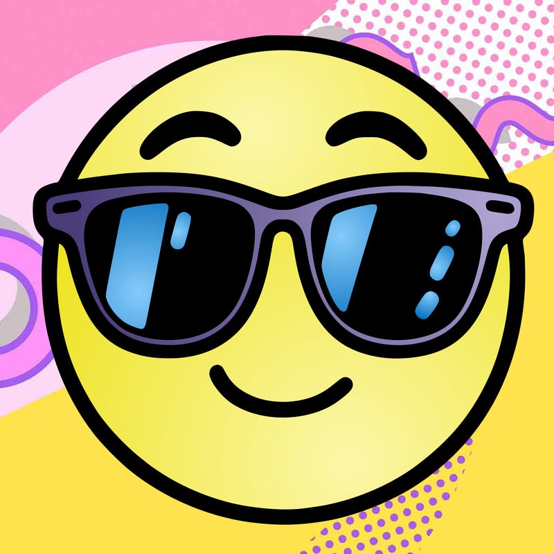 emoji with sunglasses