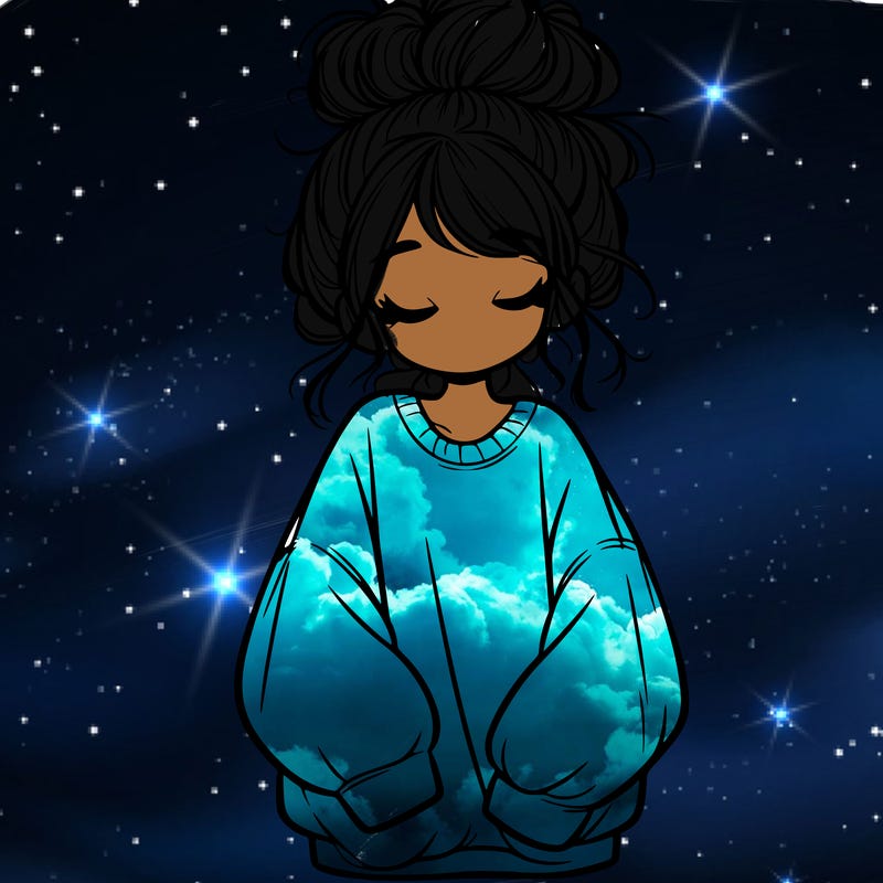 girl with baggy sweatshirt and messy bun