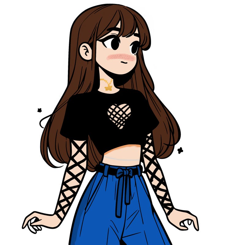 girl in a cute crop top