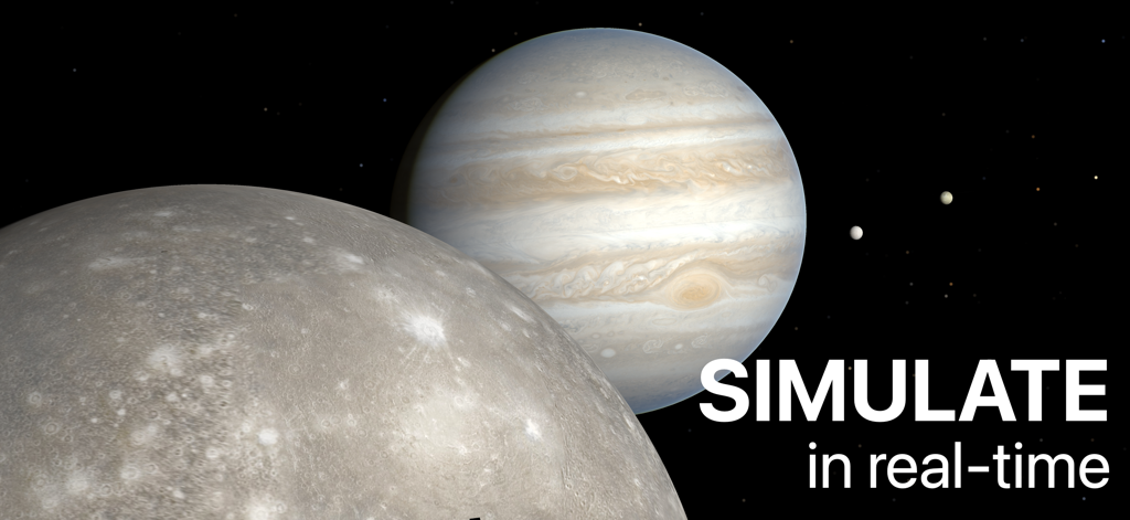 Celestia - Space Simulator - 木星とその衛星を特徴とするリアルタイム3D宇宙シミュレーション