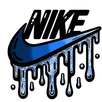 dripping nike logo
