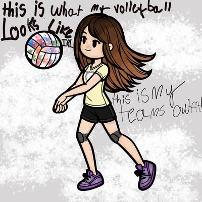volleyball girl realistic