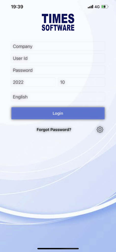 TIMES Mobile Pro - TIMES Mobile Pro 직원 셀프 서비스 앱 로그인 화면