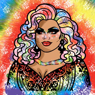 realistic plus size drag queen