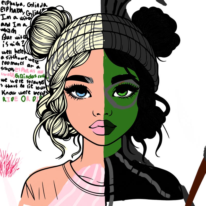 realistic girl with buns in her hair with a beanie on