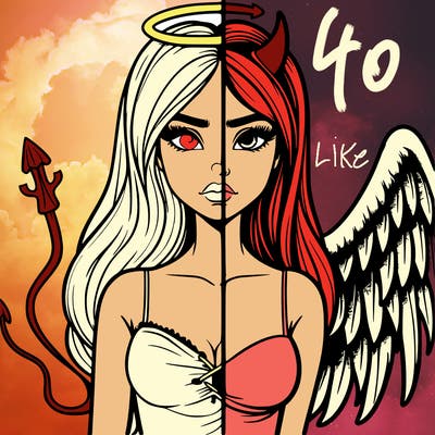 devil vs angel realistic girl