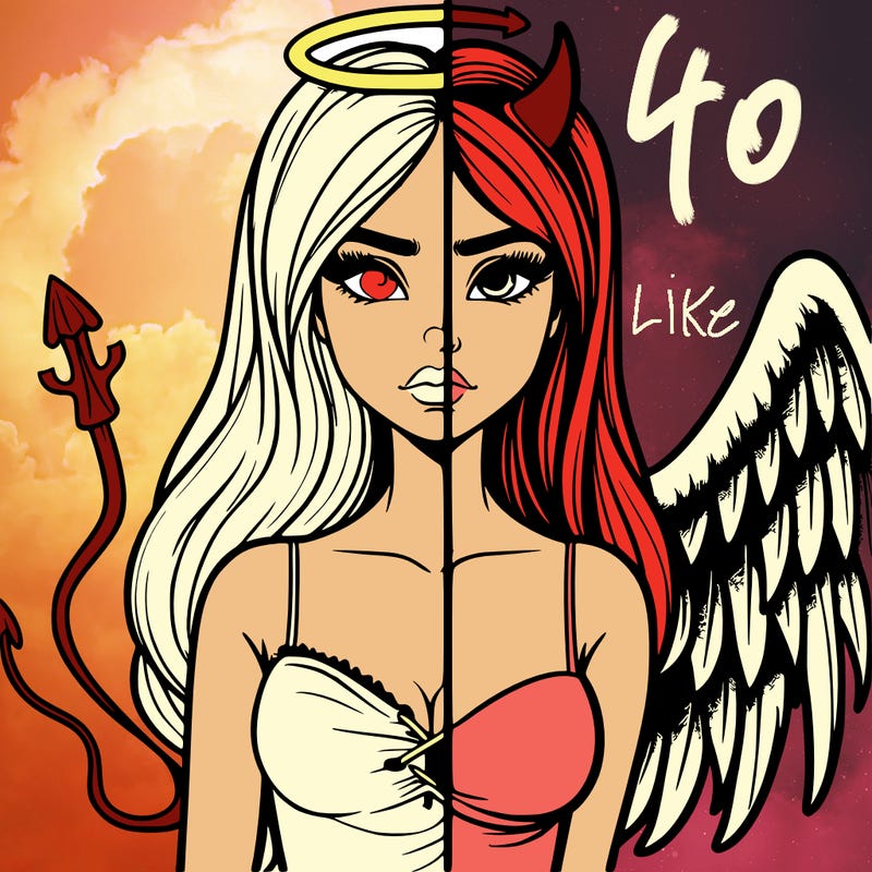 devil vs angel realistic girl