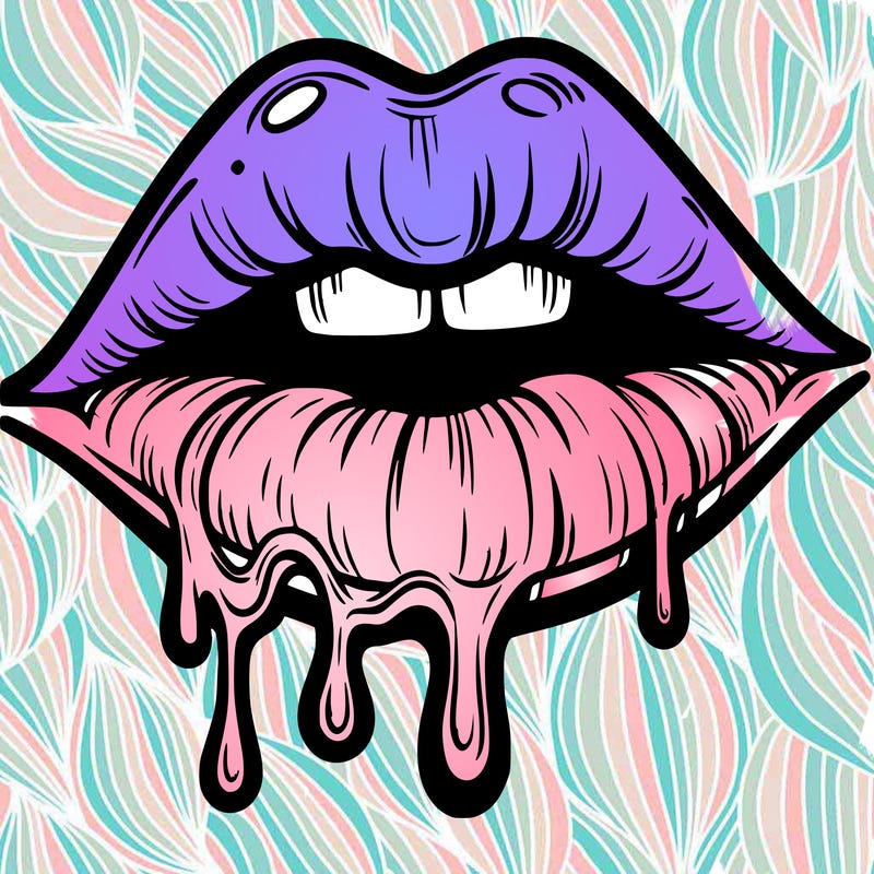 lips that look realistic and drip