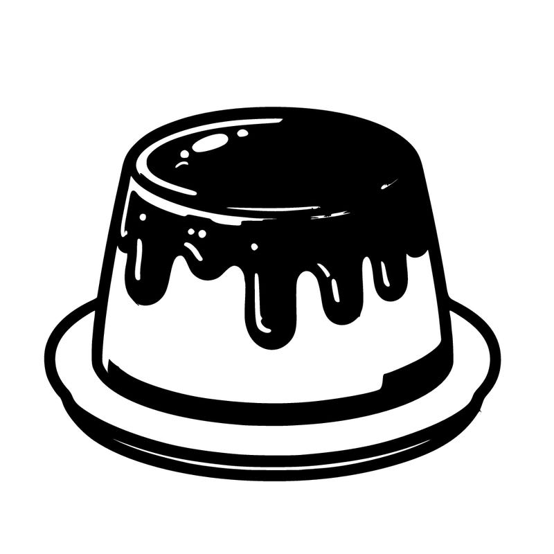 a creamy flan with caramel sauce