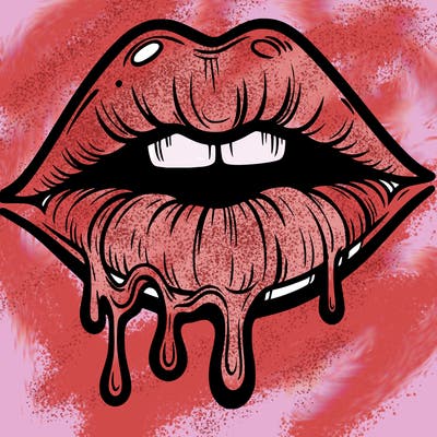 lips that look realistic and drip
