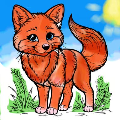 realistic fox