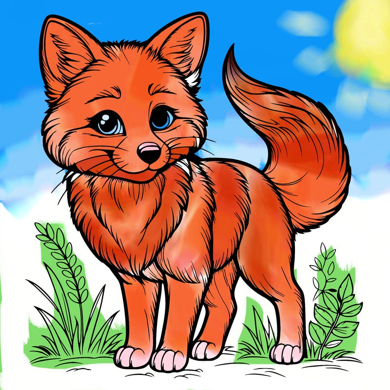 realistic fox