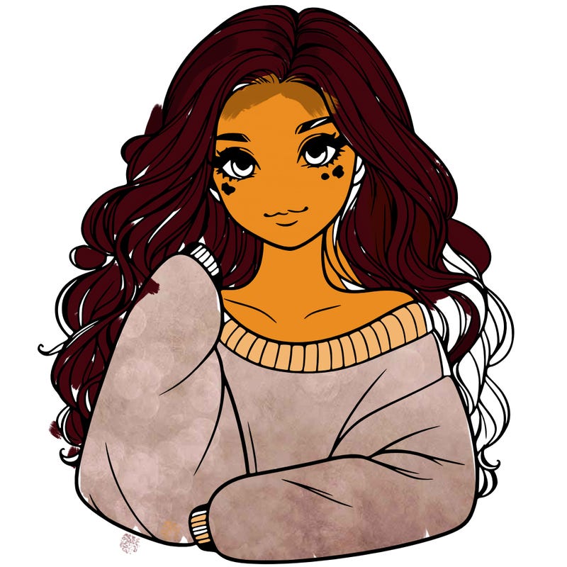 a beautiful girl in a big sweatshirt