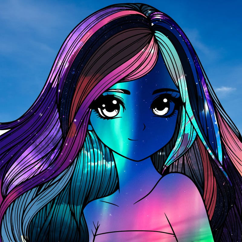 realistic girl pretty long hair