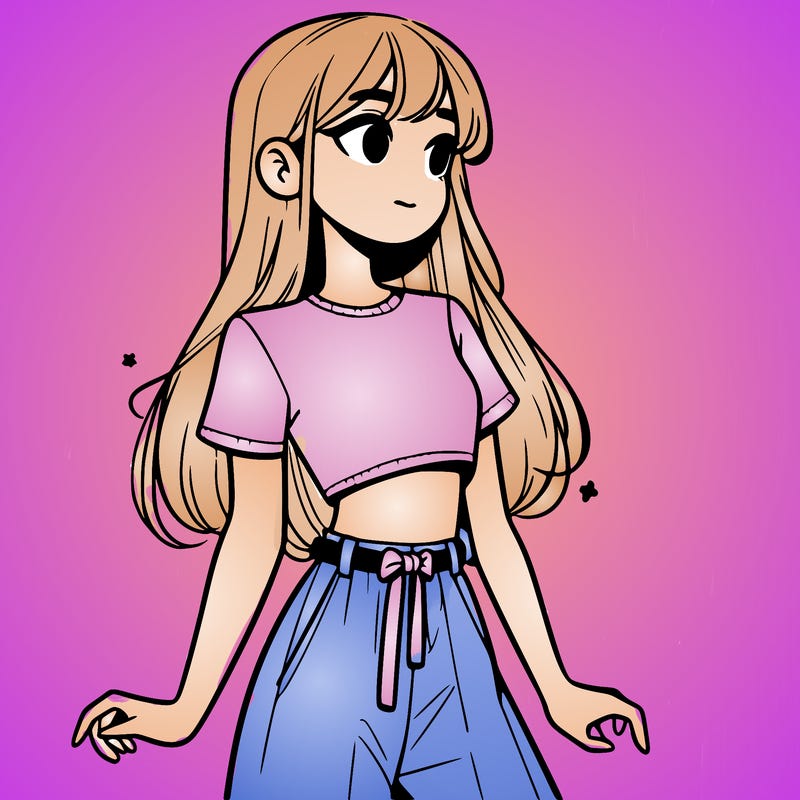 girl in a cute crop top